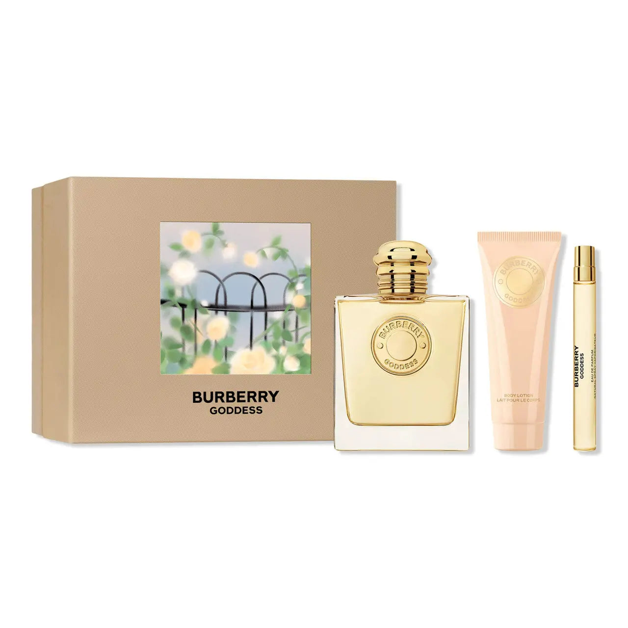 Burberry Goddess 3 Pcs Set: 3.3 Eau De Parfum Spray + 0.33 Eau De Parfum Spray + 2.5 Body Lotion. Burberry