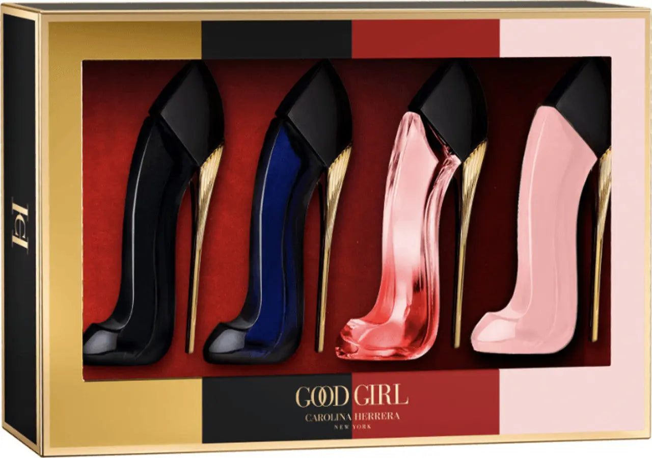 Carolina Herrera 4 * 7 Ml Eau De Parfum Mini Set: Good Girl Blush + Very Good Girl + Good Girl + Very Good Girl Elixir Carolina Herrera