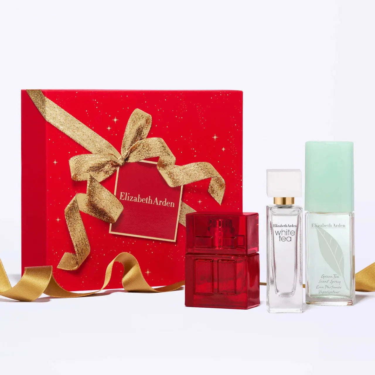 Elizabeth Arden 3 * 0.33 Eau De Toilette Spray Set For Women: Red Door + White Tea + Green Tea Elizabeth and James