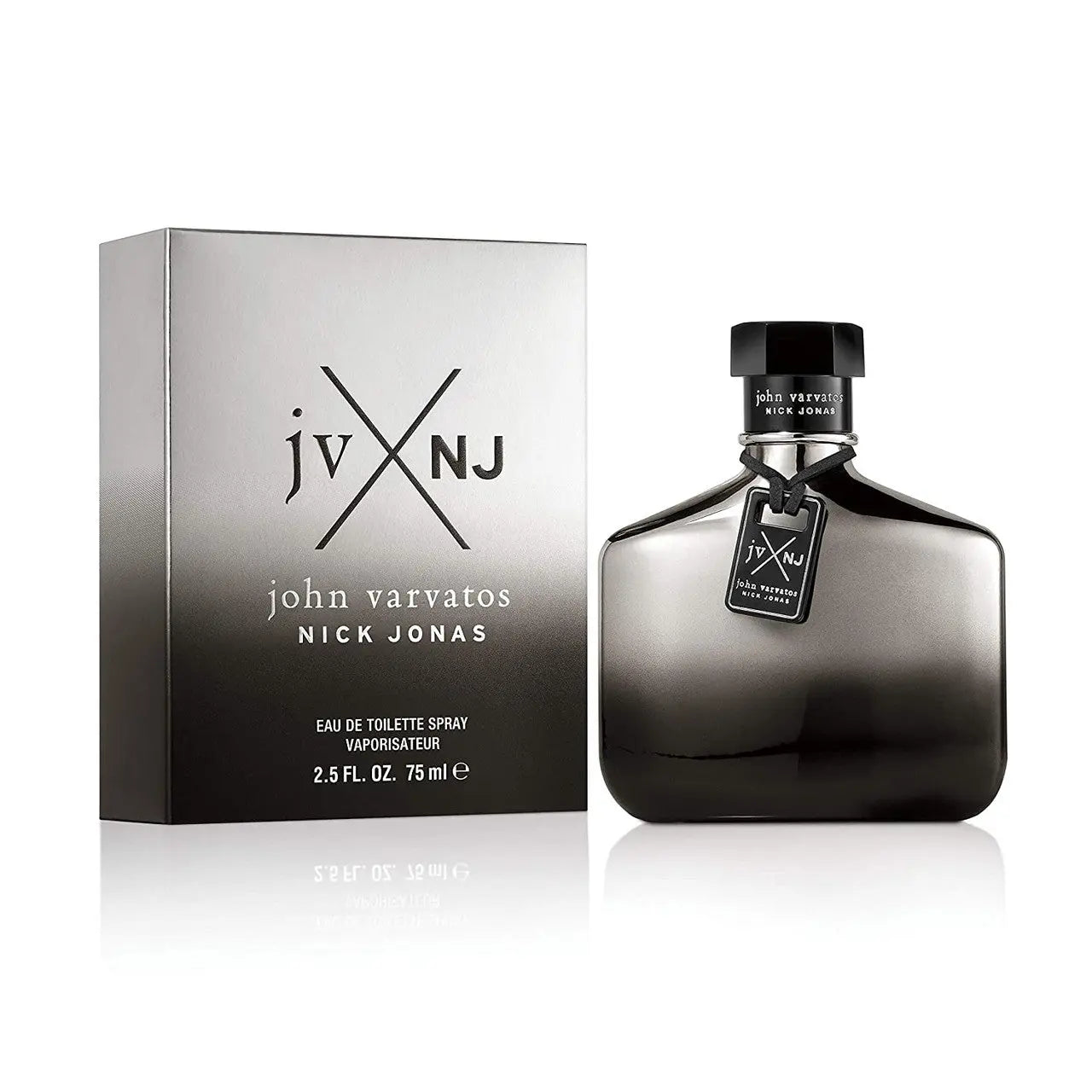 John Varvatos X Nick Jonas Silver 2.5 Eau De Toilette Spray For Men John Varvatos