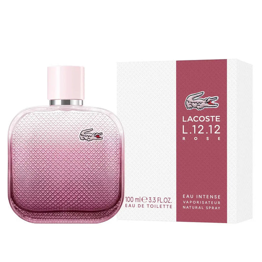 Lacoste L.12.12 Rose Eau Intense 3.3 Eau De Toilette Spray For Women Lacoste