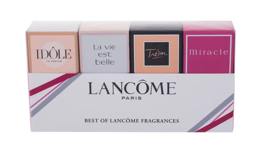 Lancome 4 Pcs Set Set Individually Boxed: Idole 0.16 Eau De Parfum + La Vie Est Belle 0.135 Eau De Parfum + Tresor 0.25 Eau De Parfum + Miracle 0.16 Eau De Parfum Lancome