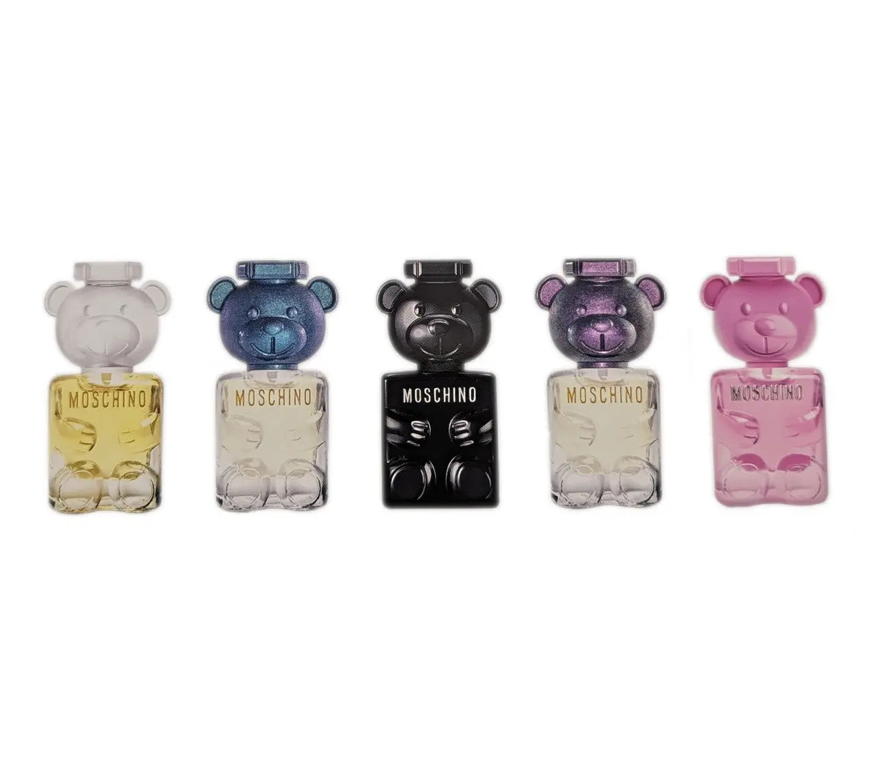 Moschino 5 * 5 Ml Mini Set: Toy 2 Bubble Gum Eau De Toilette + 2 * Toy 2 Pearl Eau De Parfum + Toy Boy Eau De Parfum + Toy 2 Eau De Parfum Moschino