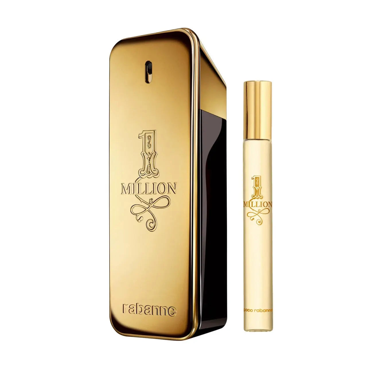 Paco Rabanne One Million 2 Pcs Set For Men: 6.7 Eau De Toilette Spray + 0.33 Oz Eau De Toilette Spray Paco Rabanne