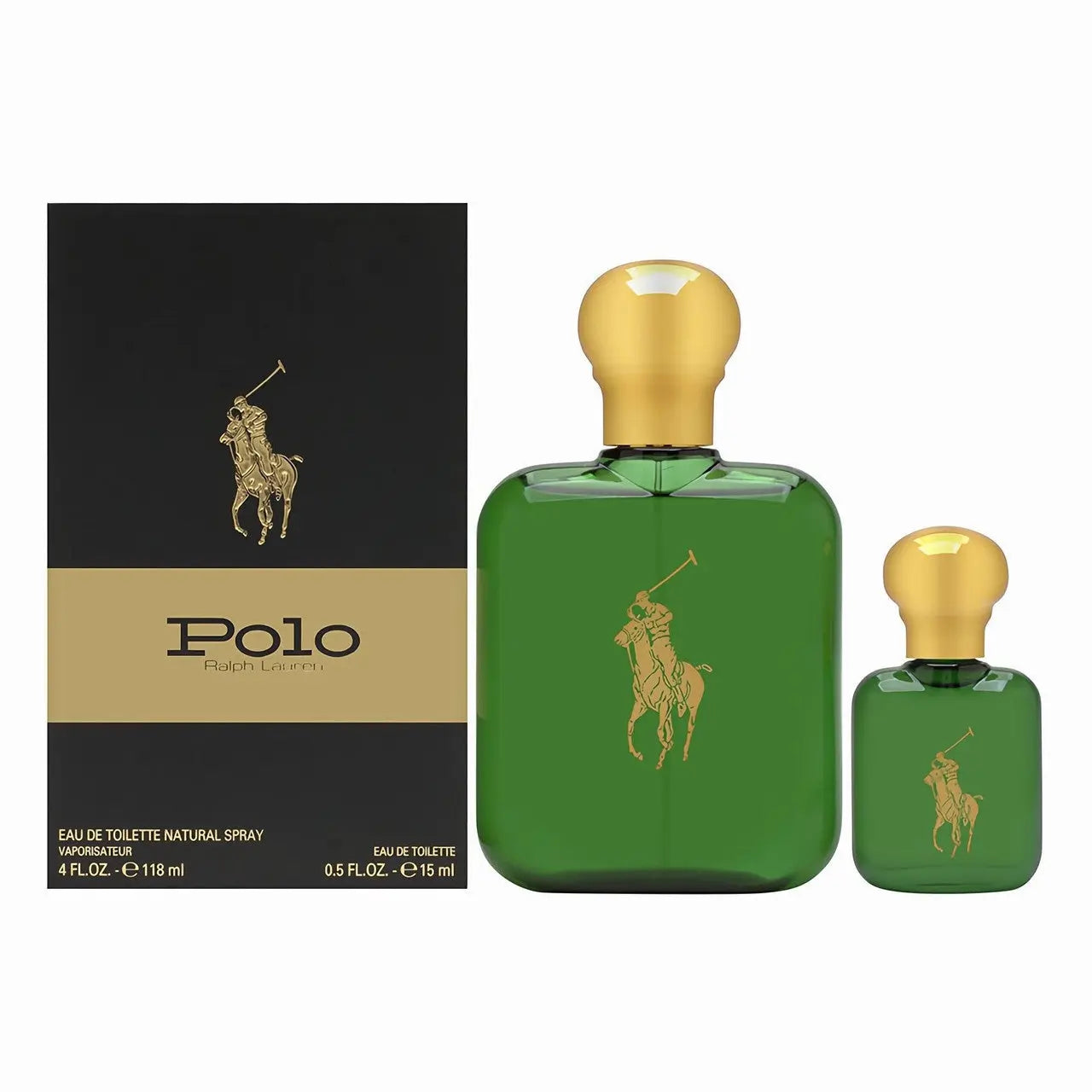 Polo Green 2 Pcs Set For Men: 4 Oz Eau De Toilette Spray + 0.5 Oz Eau De Toilette Ralph Lauren