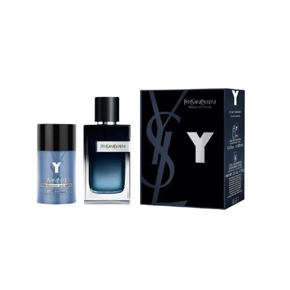 Y By Ysl 2Pc Set For Men: 3.4 Eau De Parfum Spray + 2.5 Deodorant Stick Yves Saint Laurent