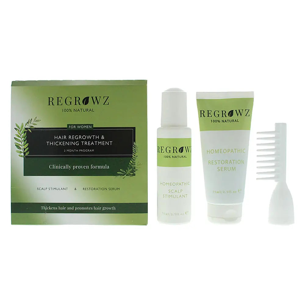 Regrowz Hair Regrowth  Thickening Treatment Three Month Program For Women Regrowz