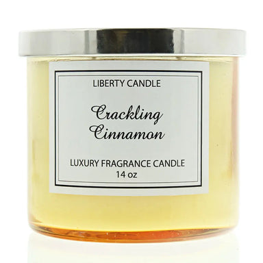 Liberty Candle Crackling Cinnamon Candle 14oz Liberty Candle