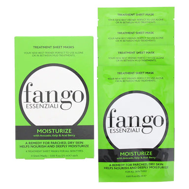 Borghese Fango Essenziali Moisturising Treatment Sheet Mask 4 x 25ml Borghese