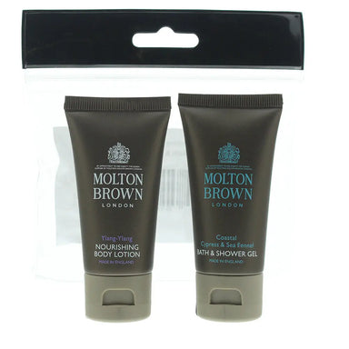 Molton Brown 2 Piece Gift Set: Coastal Cypress  Sea Fennel Body Wash 30ml - Ylang Ylang Body Lotion 30ml Molton Brown