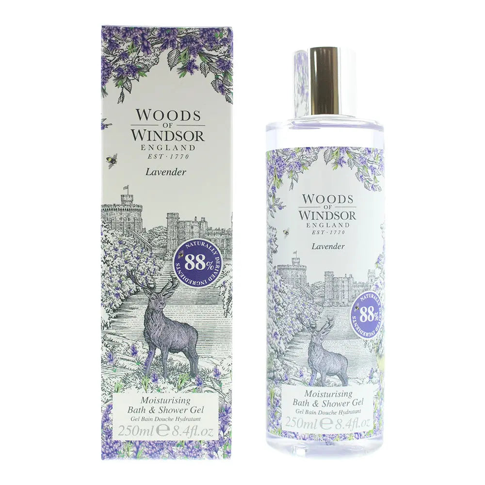 Woods Of Windsor Lavender Bath  Shower Gel 250ml Woods Of Windsor