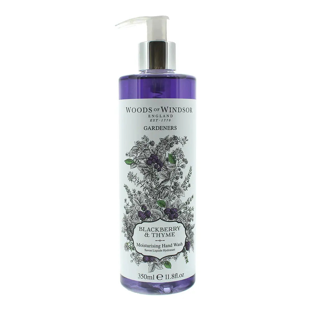 Woods Of Windsor Blackberry  Thyme Hand Wash 350ml Woods Of Windsor