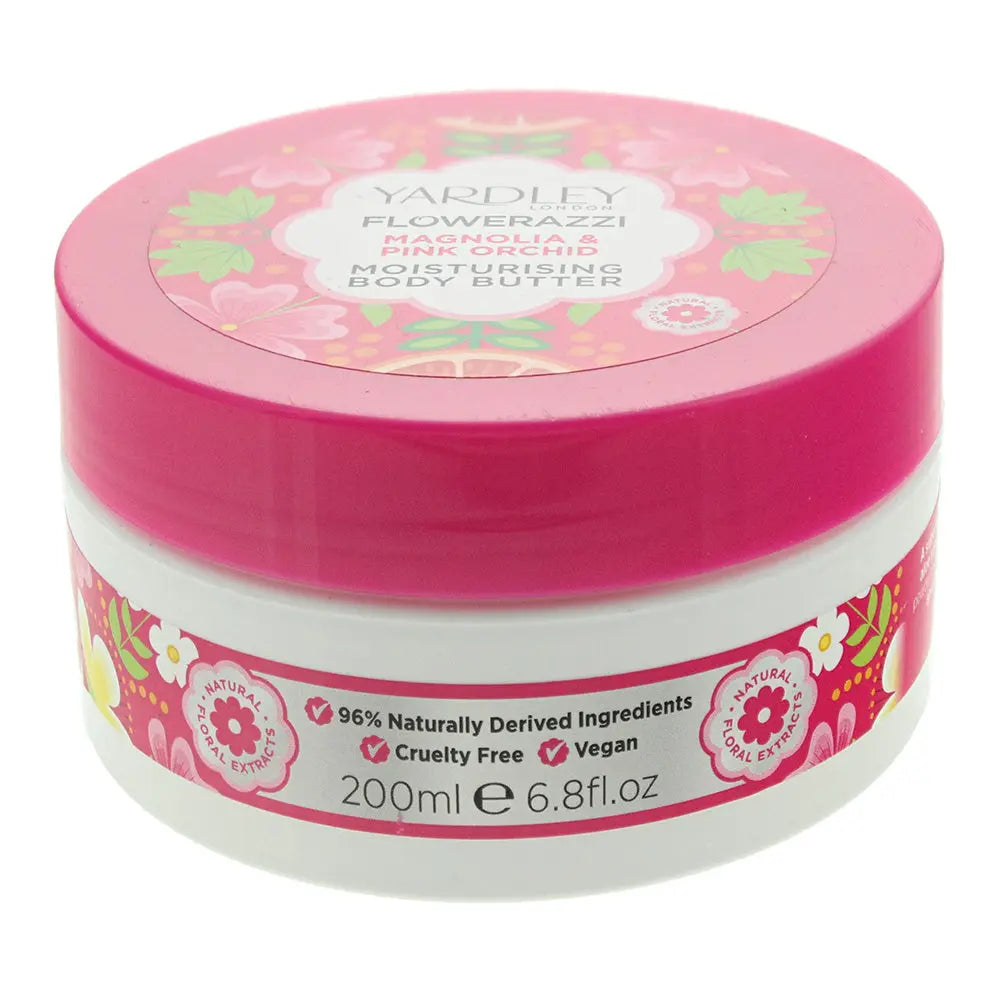 Yardley Flowerazzi Magnolia  Pink Orchid Body Butter 200ml Yardley