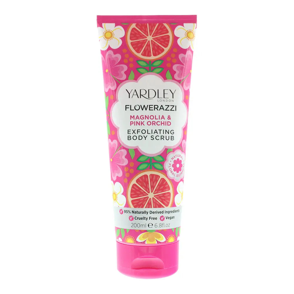 Yardley Flowerazzi Magnolia  Pink Orchid Body Scrub 200ml Yardley