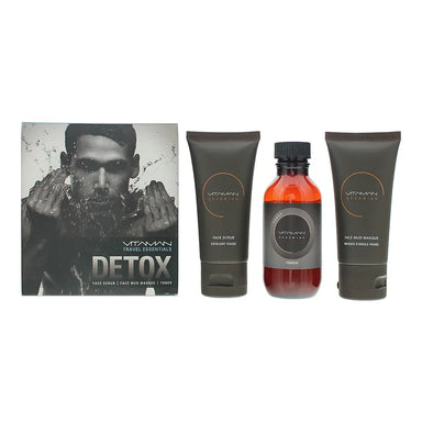 Vitaman 3 Piece Detox Gift Set: Toner 100ml - Face Scrub 50ml - Face Mask 50ml Vitaman