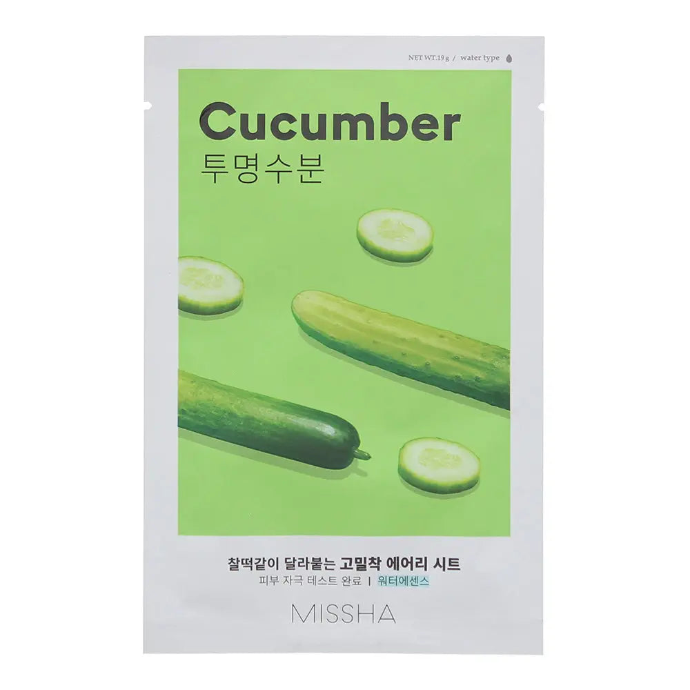 Missha Airy Fit Cucumber Sheet Mask 19g Missha