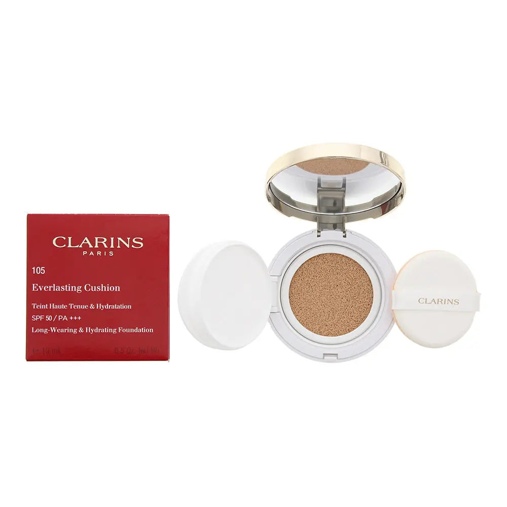 Clarins Everlasting Cushion Foundation Spf 50 105 Nude 13ml Clarins