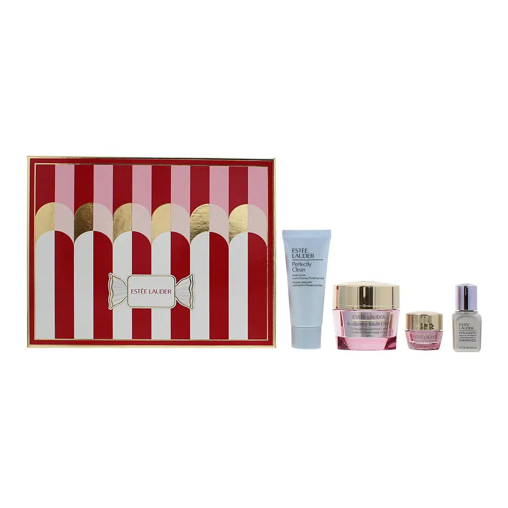 Estée Lauder Firm + Glow Skincare Delights 4 Piece Gift Set: Treatment 15ml - Face And Neck Cream 50ml - Eye Cream 5ml - Foam Cleanser 30ml Estée Lauder