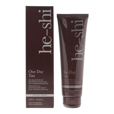 He-Shi One Day Tan Face  Body Medium Wash Off Bronzer 150ml He-Shi