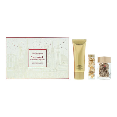 Elizabeth Arden Vitamin C 3 Piece Gift Set: Ceramide Radiance Renewal Serum Capsules 30pcs - Ceramide Daily Youth Restoring Serum Capsules 14pcs - Elizabeth Arden