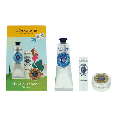 L'occitane Hugs And Kisses 3 Piece Gift Set: Lip Balm 2g - Hand Cream 30ml - Shea Butter 10ml - Firming  Gel 5ml L'Occitane