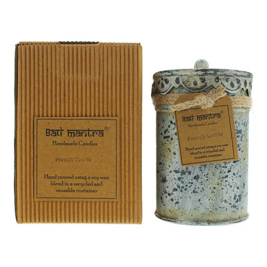 Bali Mantra Victorian Tin White French Vanilla Candle 500g Bali Mantra