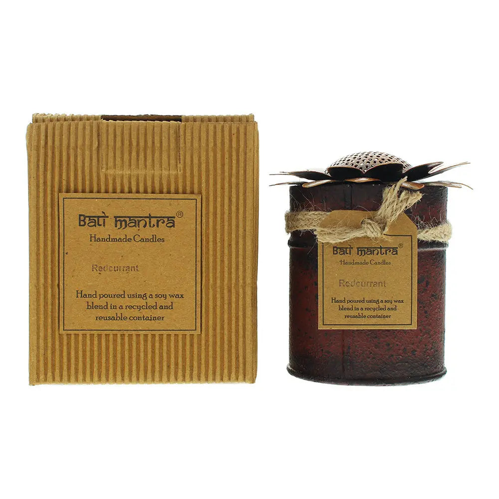 Bali Mantra Sunflower Tin Orange Redcurrant Candle 370g Bali Mantra