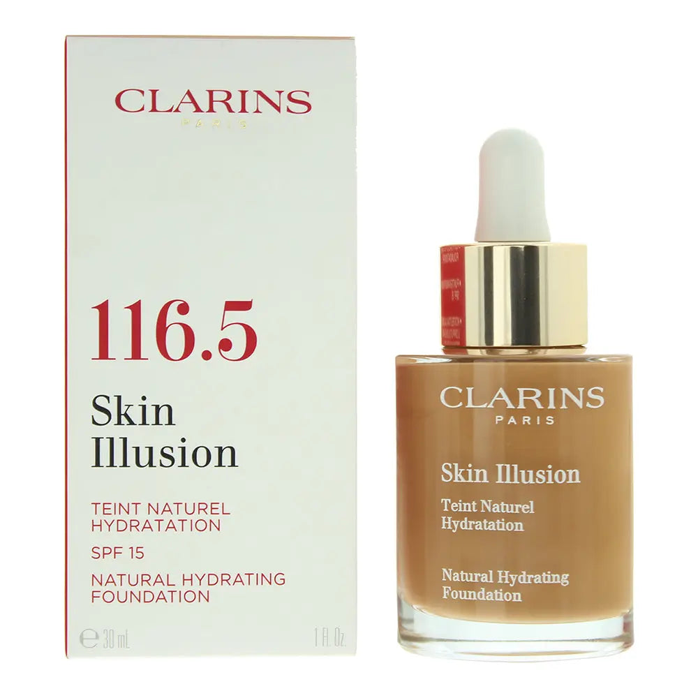 Clarins Skin Illusion Natural Hydrating Spf 15 116.5 Coffe  Foundation 30ml Clarins