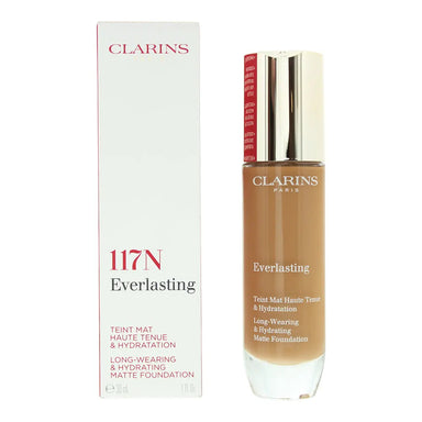 Clarins Everlasting Long Wearing  Hydrating 117N Hazelnut Foundation 30ml Clarins