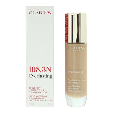 Clarins Everlasting Long-Wearing  Hydrating 108.3N Organza Foundation 30ml Clarins