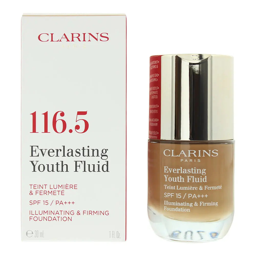 Clarins Everlasting Youth Fluid 116.5 Coffe Foundation 30ml Clarins