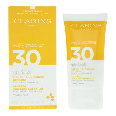 Clarins Invisible Sun Care Spf 30 Gel-To-Oil 50ml Clarins