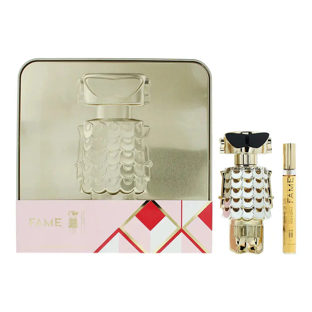 Paco Rabanne Fame 2 Pcs Set For Women: 2.7 Eau De Parfum Spray + 0.34 Eau De Parfum Spray Paco Rabanne