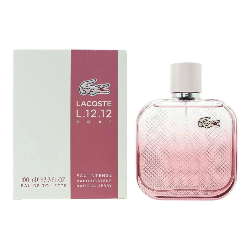 Lacoste L.12.12 Rose Eau Intense 3.3 Eau De Toilette Spray For Women Lacoste
