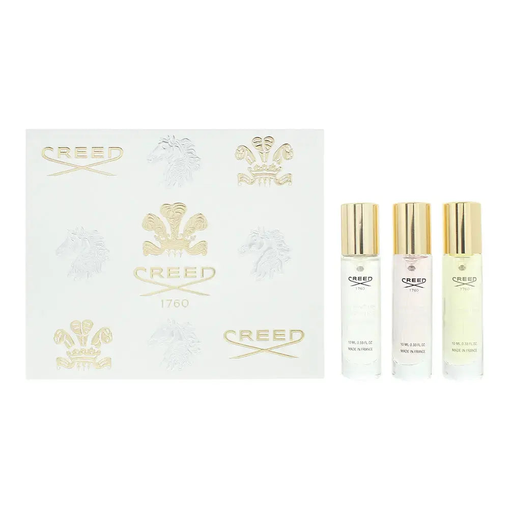 Creed 3 * 0.33 Eau De Parfum Spray Set For Women: Aventus For Her + Carmina + Wind Flowers Creed