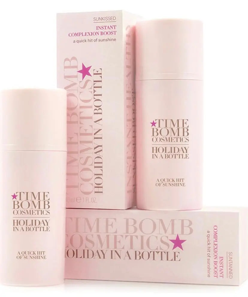 Time Bomb Cosmetics Holiday in a Bottle Instant Complexion Boost - Sun Tanned - The Beauty Store