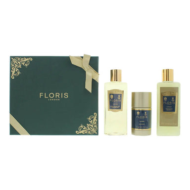 Floris Cefiro 3 Piece Gift Set: Shower Gel 250ml - Shampoo 250ml - Deodorant Stick 75ml Floris