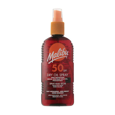 Malibu SPF 50 Dry Oil Spray High Protection Water Resistant 200ml - The Beauty Store
