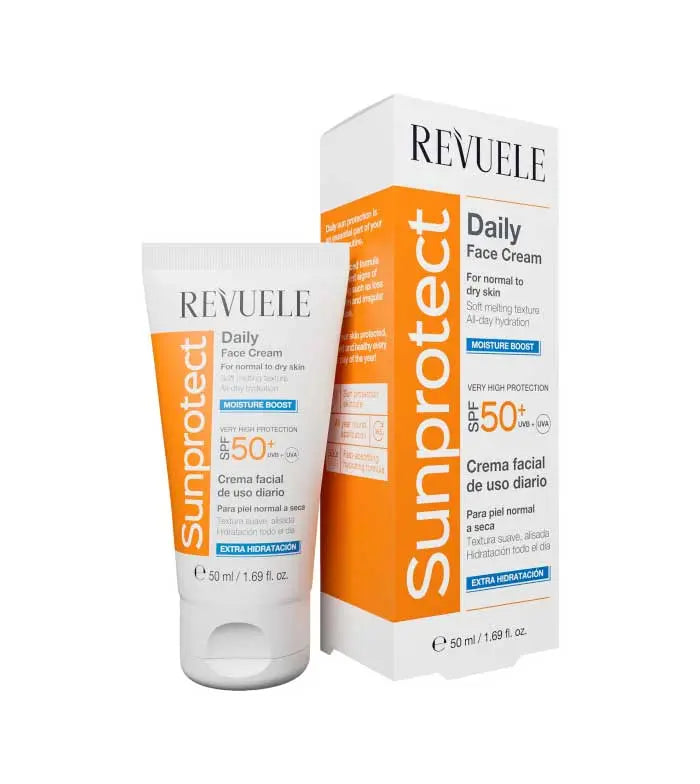 Revuele Sunprotect Daily Face Cream SPF50+ for Normal to Dry Skin 50ml - The Beauty Store