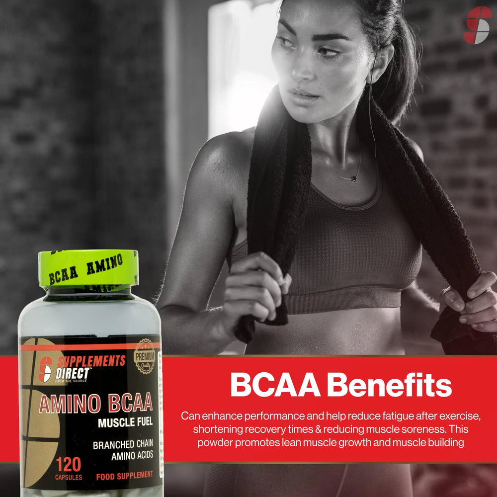 Supplements Direct Amino BCAA Muscle Fuel 120 Capsules - 2 Month Supply Supplements Direct
