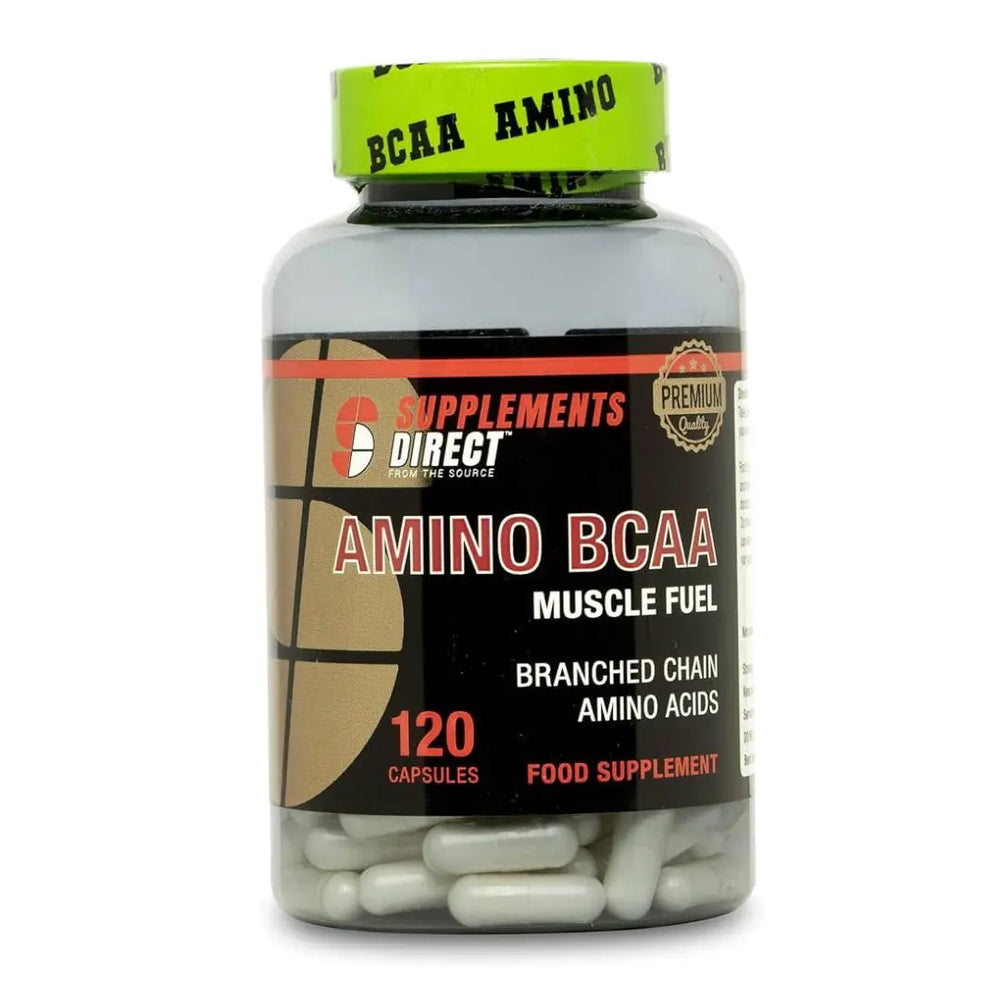 Supplements Direct Amino BCAA Muscle Fuel 120 Capsules - 2 Month Supply Supplements Direct