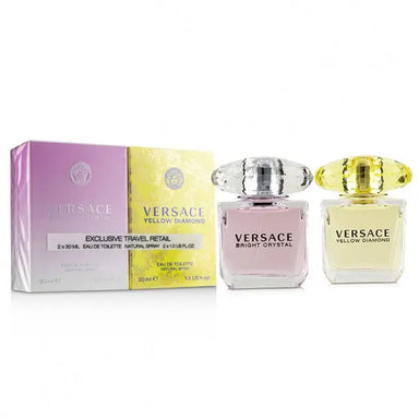 Versace Femme Duo Gift Set Yellow Diamond EDT 30ml & Bright Crystal EDT 30ml Versace