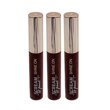Scream & Pout Shine On Gloss Lip Lacquer - Sunset Pack of 3 Fake Bake