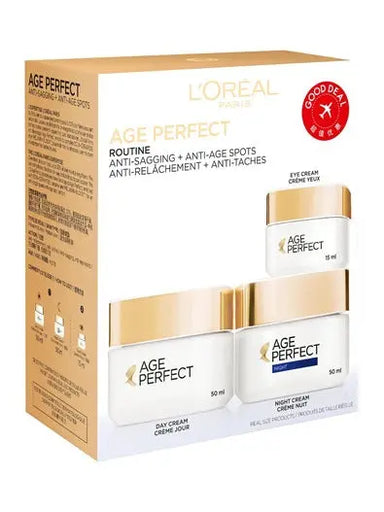 L'Oreal Paris Age Perfect Routine Set Day Cream + Night Cream + Eye Cream L'Oreal