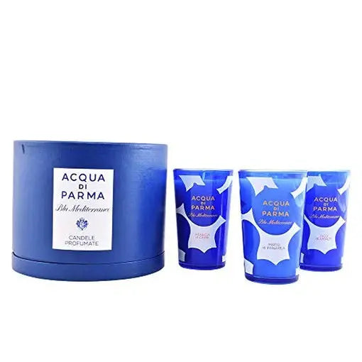 Acqua di Parma Blu Mediterraneo Collection Gift Set 3 x 65g Candles Acqua di Parma