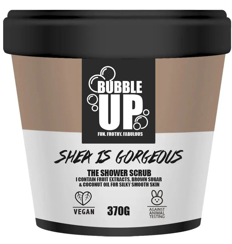 BUBBLE UP 6 X SHOWER SCRUB 400G - SHEA IS GORGEOUS Bubble Up