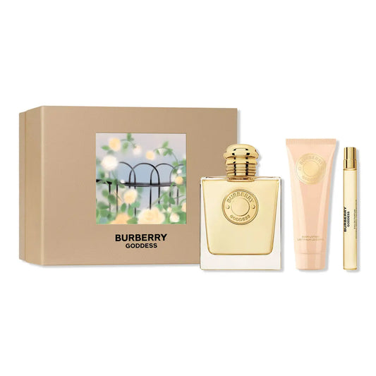 Burberry Goddess 3 Pcs Set: 3.3 Eau De Parfum Spray + 0.33 Eau De Parfum Spray + 2.5 Body Lotion. Burberry