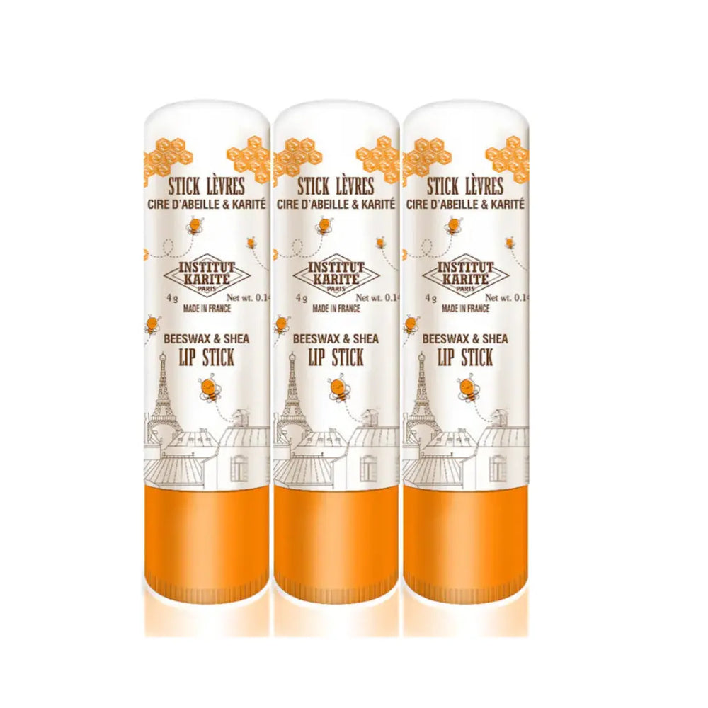 Institut Karite Shea Lip Balm Beeswax & Shea 4g Pack of 3 Institut Karite