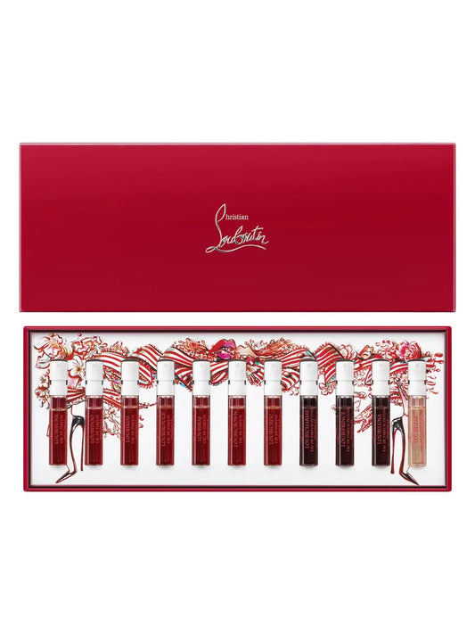 Christian Louboutin 11 * 2 Ml Eau De Parfum Collection Set: Loubifunk + Loubidoo + Loubikiss + Loubirouge + Loubiraj + Loubicrown + Loubicroc + Loubicharme Intense + Loubiprince Intense + Loubiluna Intense + Loubimar Legere Louboutin