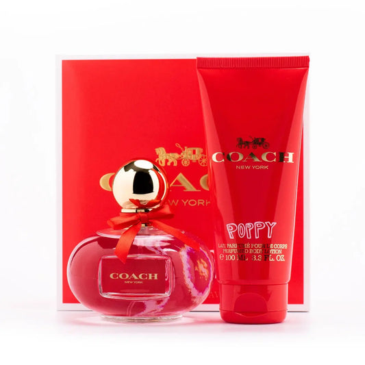 Coach Poppy 2 Pcs Set For Women: 1 Oz Eau De Parfum Spray + 3.3 Body Lotion Coach